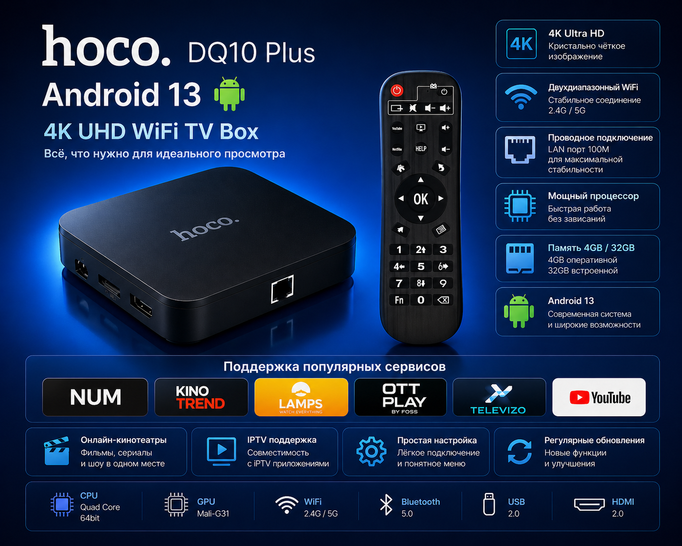 HOCO DQ10 Plus Specs